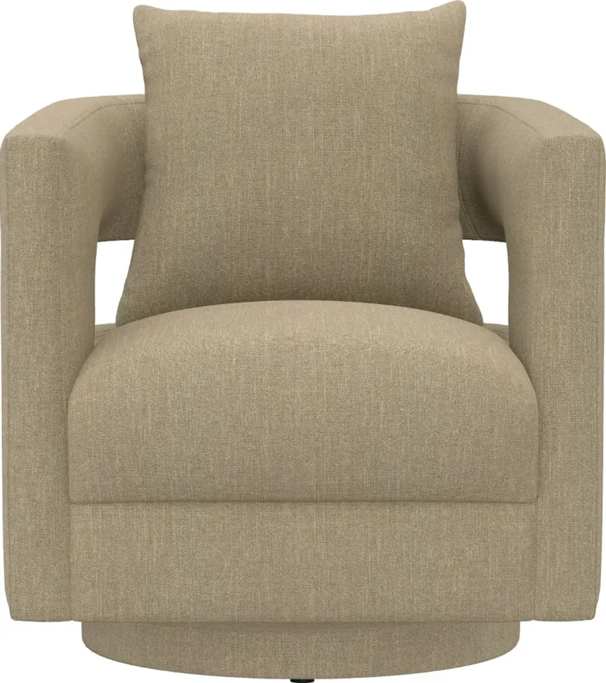 Jude Tan Swivel Accent Chair