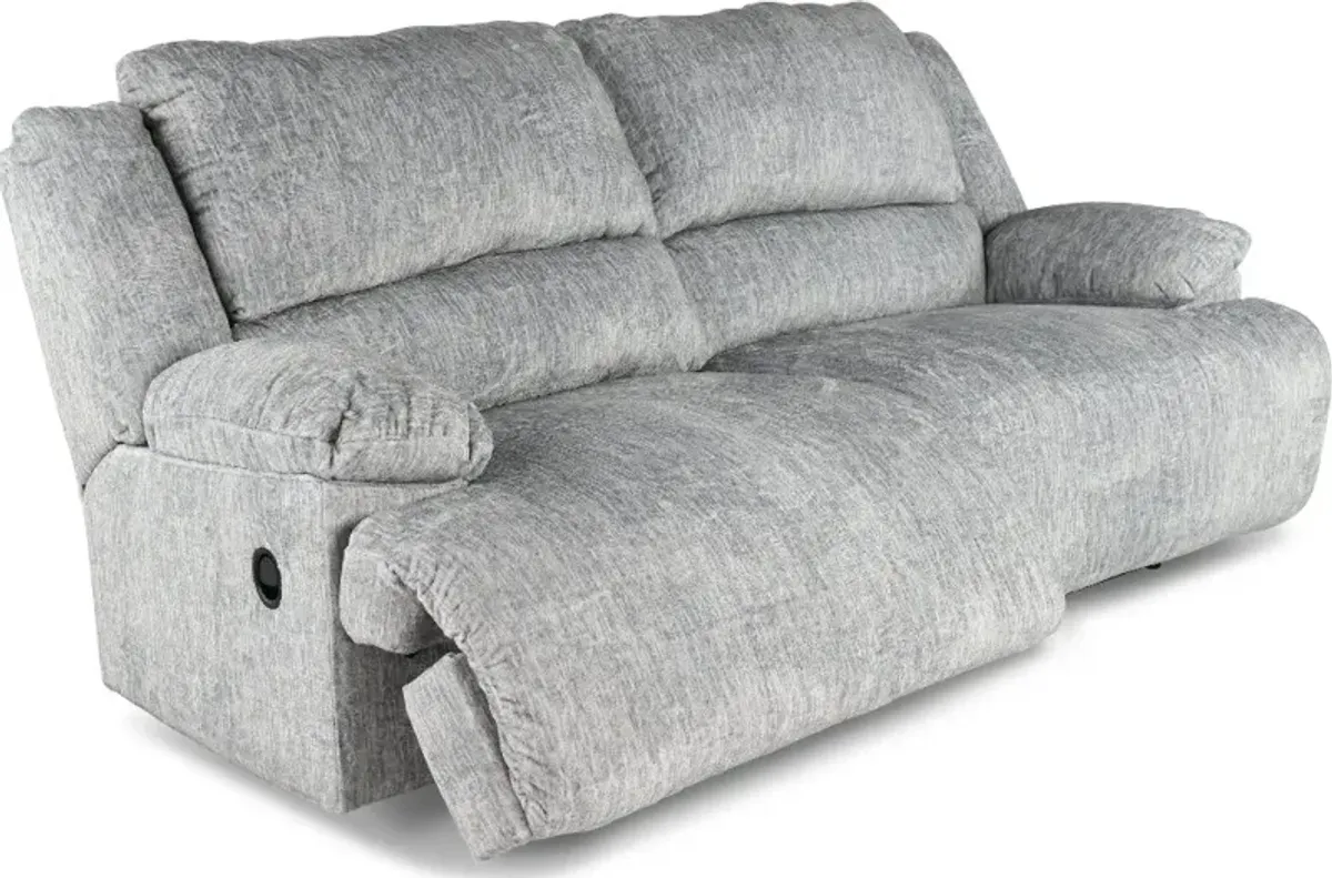 Mcclelland Gray Oversized Manual Reclining Sofa