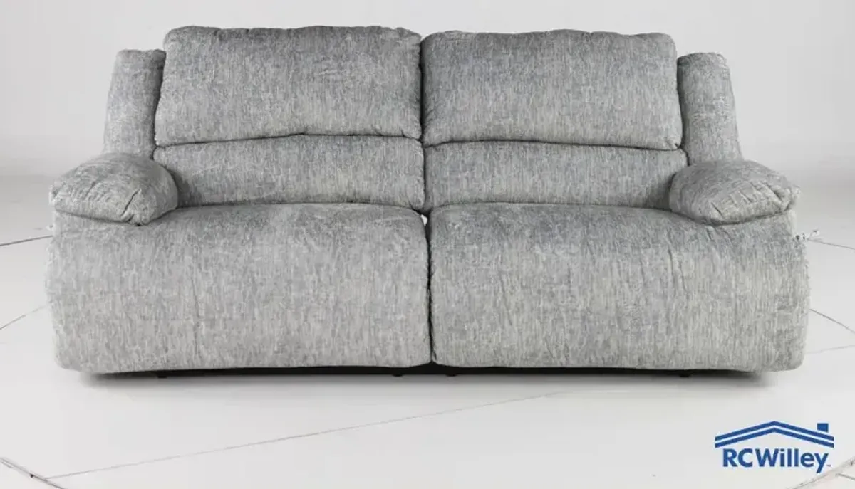 Mcclelland Gray Oversized Manual Reclining Sofa