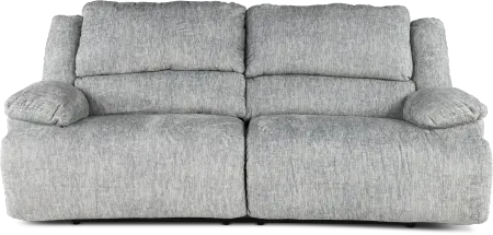 Mcclelland Gray Oversized Manual Reclining Sofa