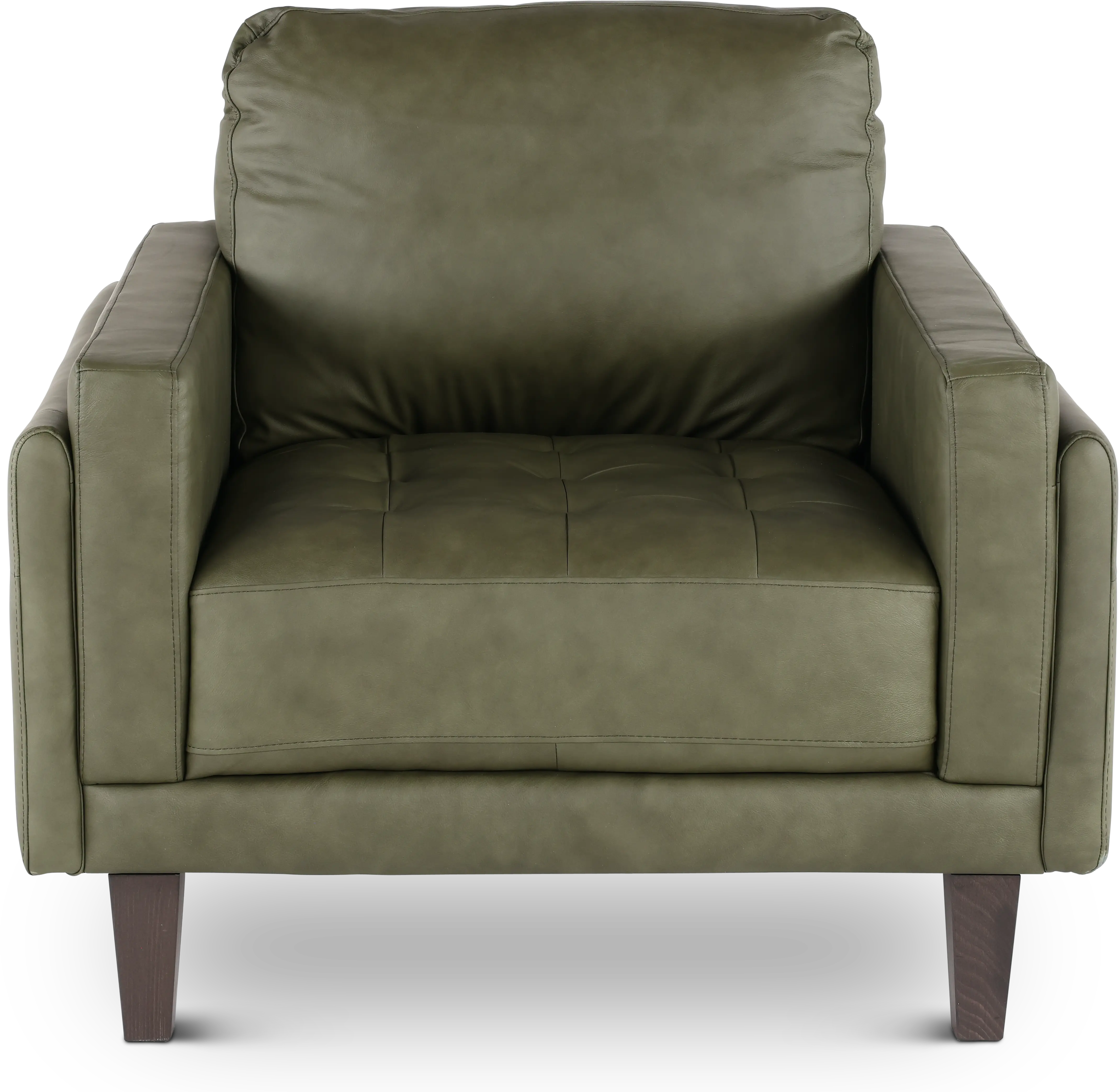 Guernsey Green Leather Chair