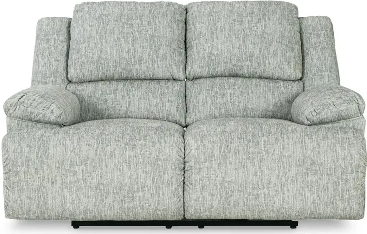 Mcclelland Gray Oversized Manual Reclining Loveseat