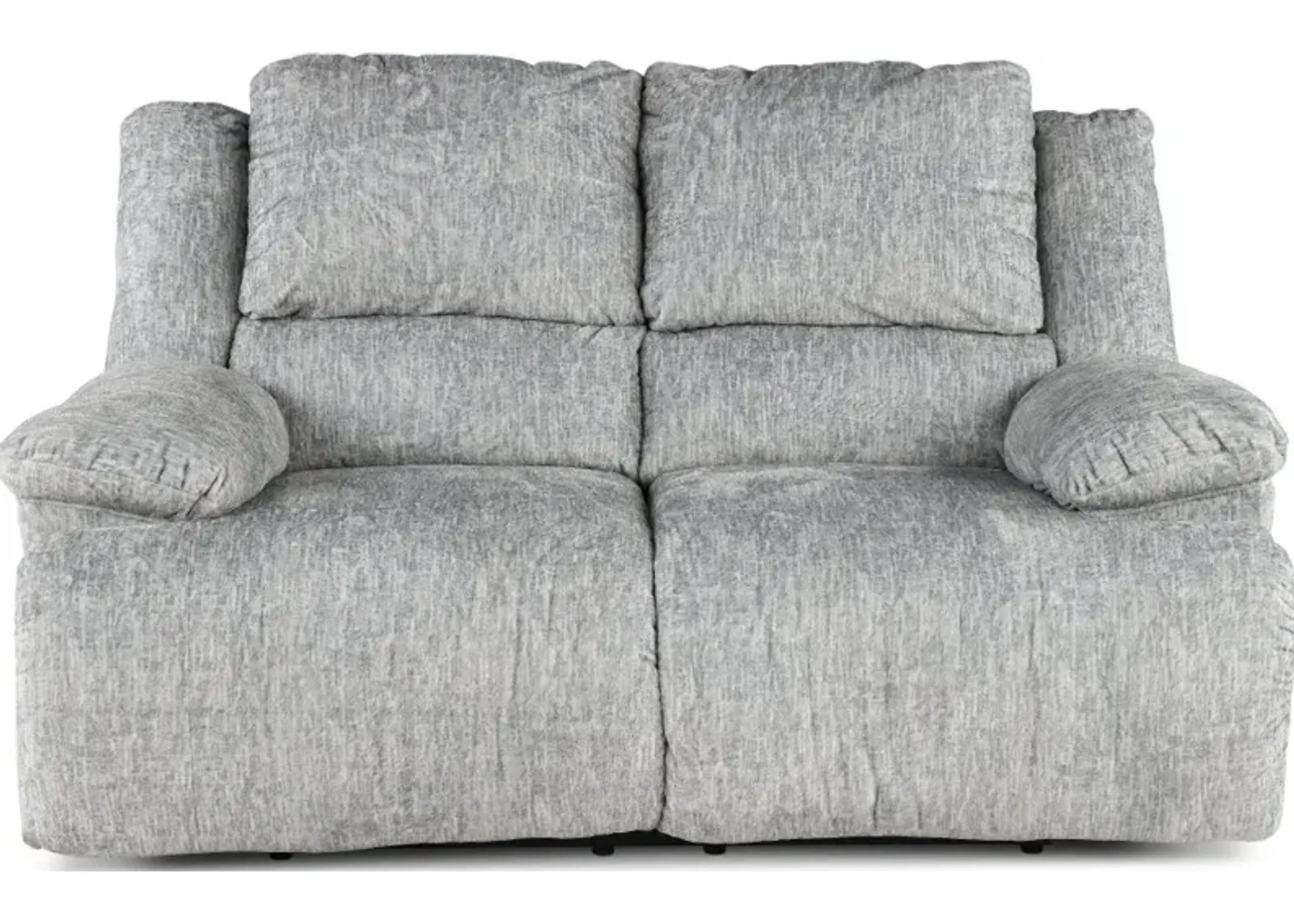 Mcclelland Gray Oversized Manual Reclining Loveseat