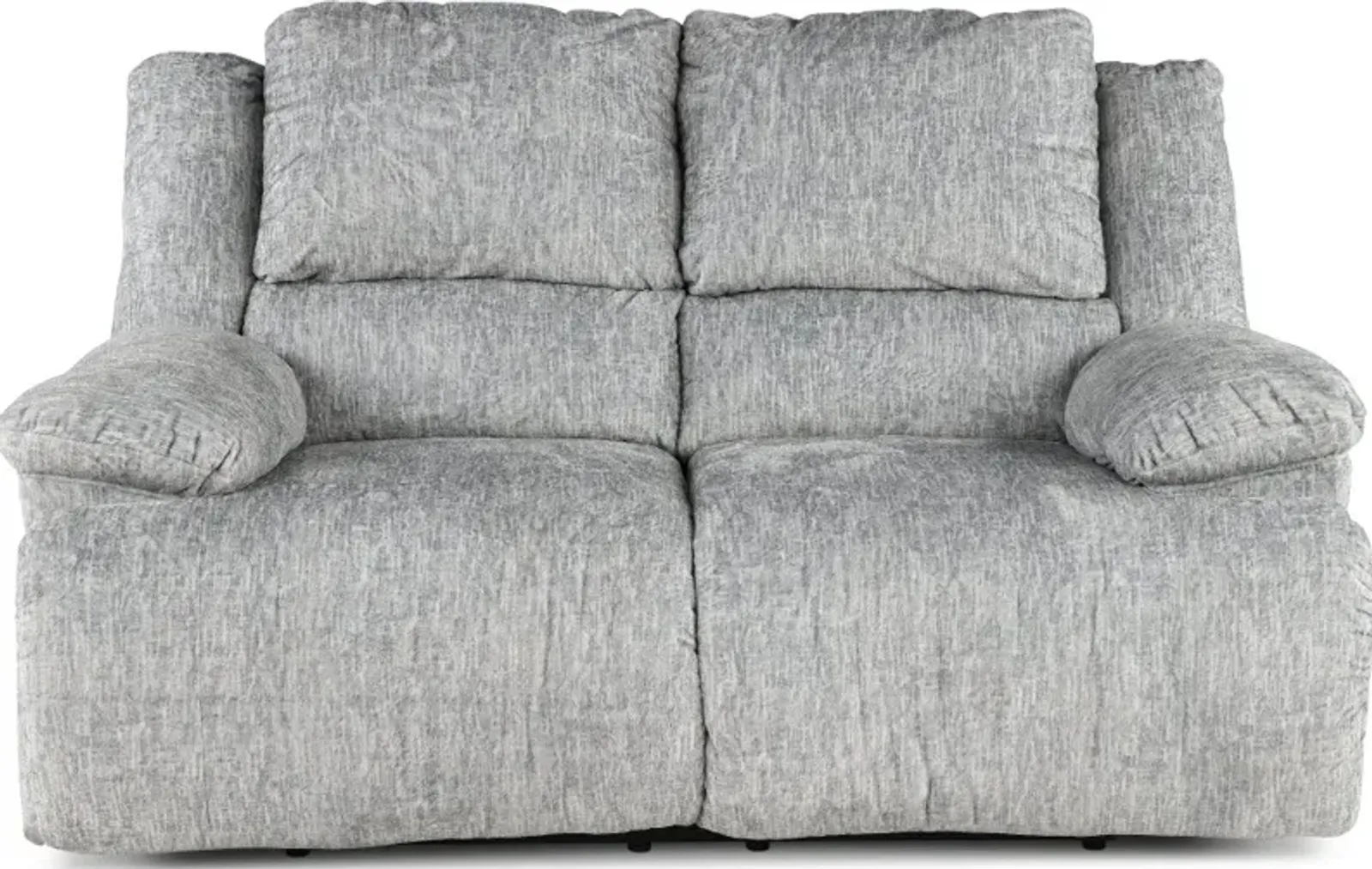 Mcclelland Gray Oversized Manual Reclining Loveseat