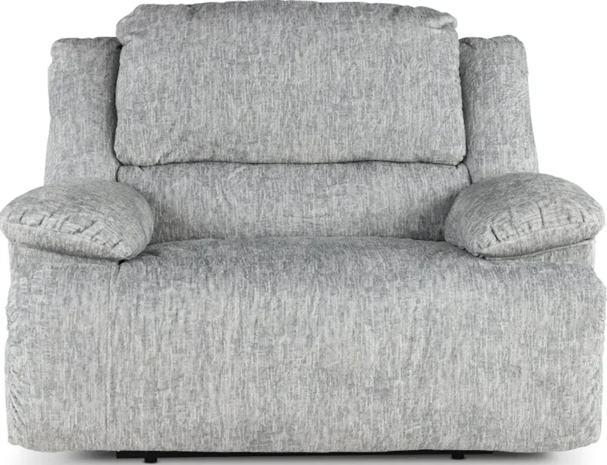 Mcclelland Gray Oversized Manual Recliner