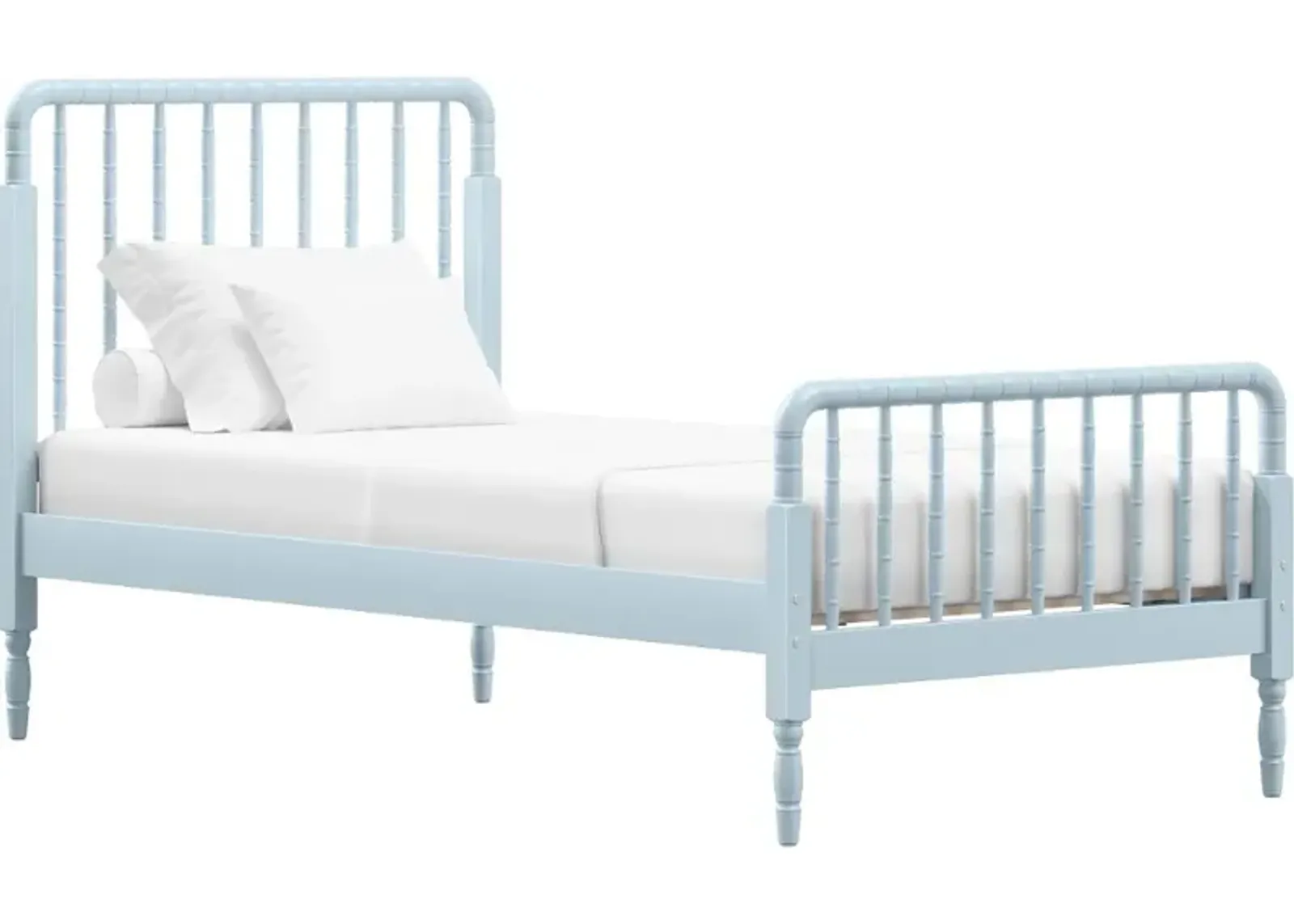 Alva Blue Twin Spindle Bed