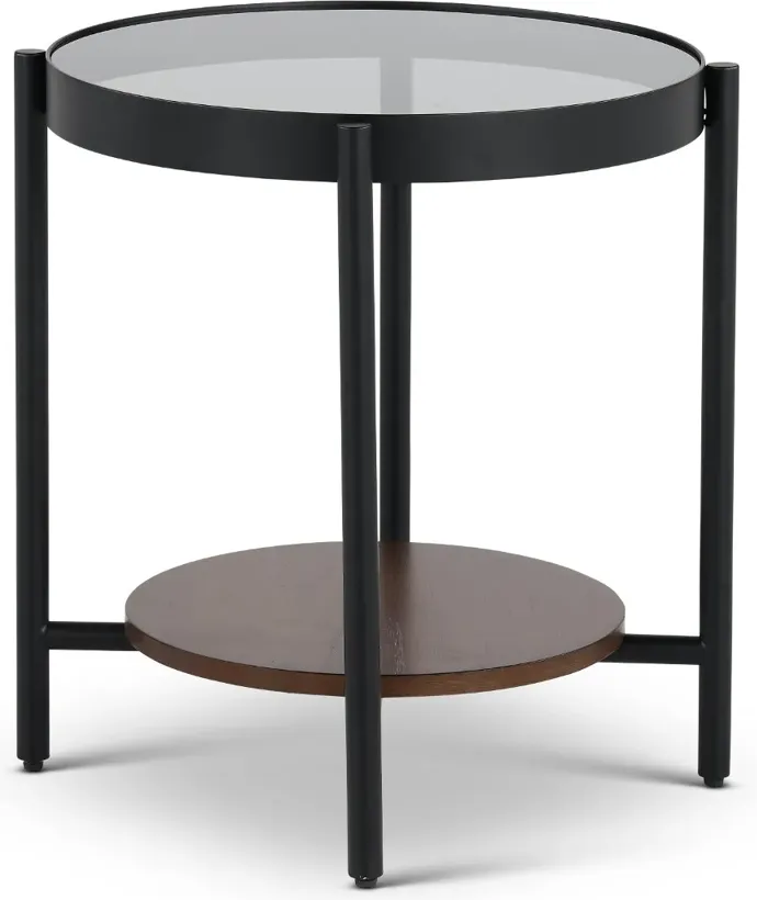 Felix Smoked Glass End Table