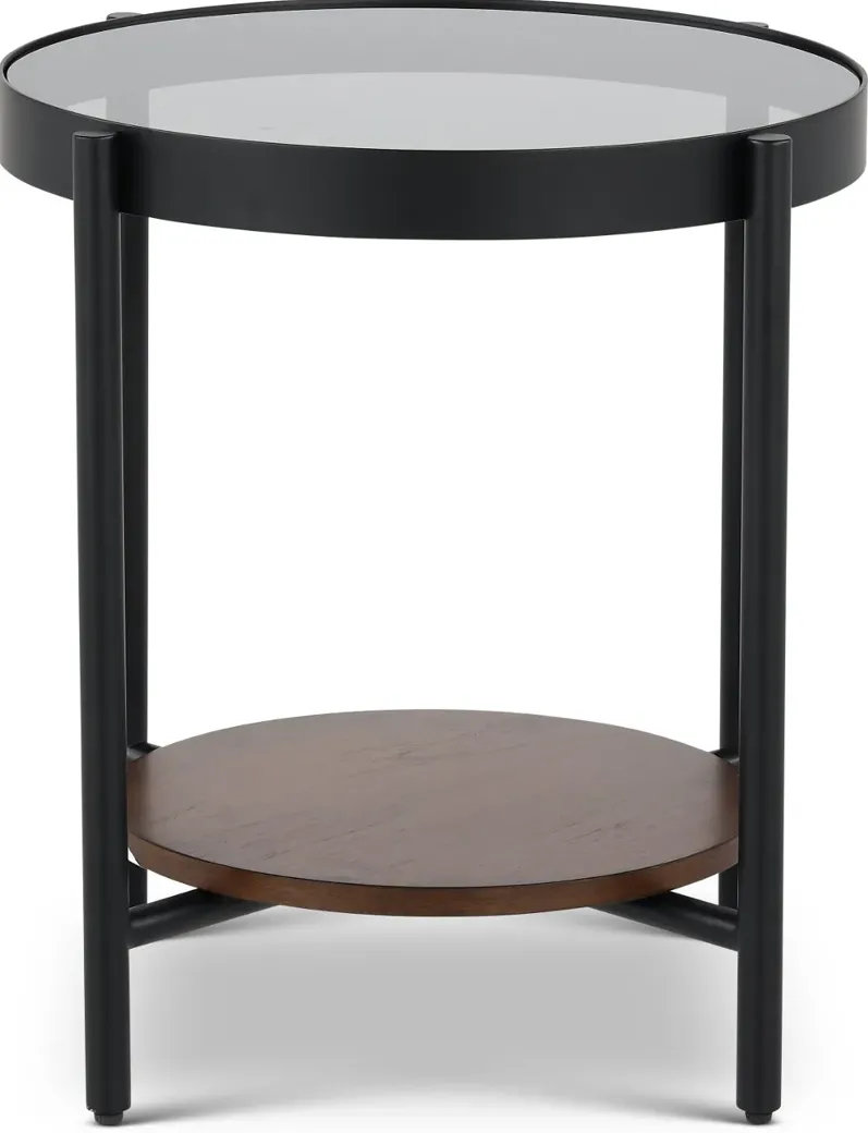 Felix Smoked Glass End Table