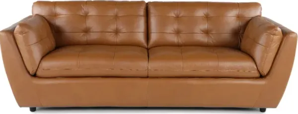 Tiffany Brown Leather Sofa