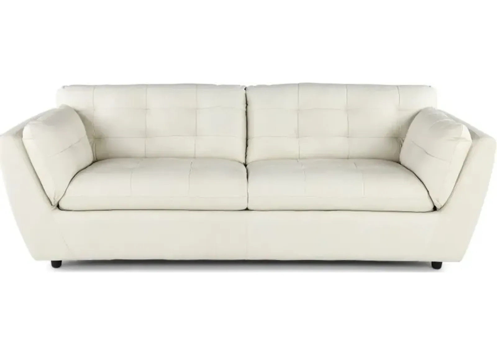 Tiffany White Leather Sofa