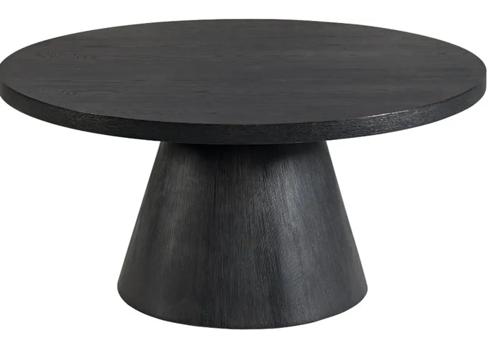 Portland Black Round Coffee Table