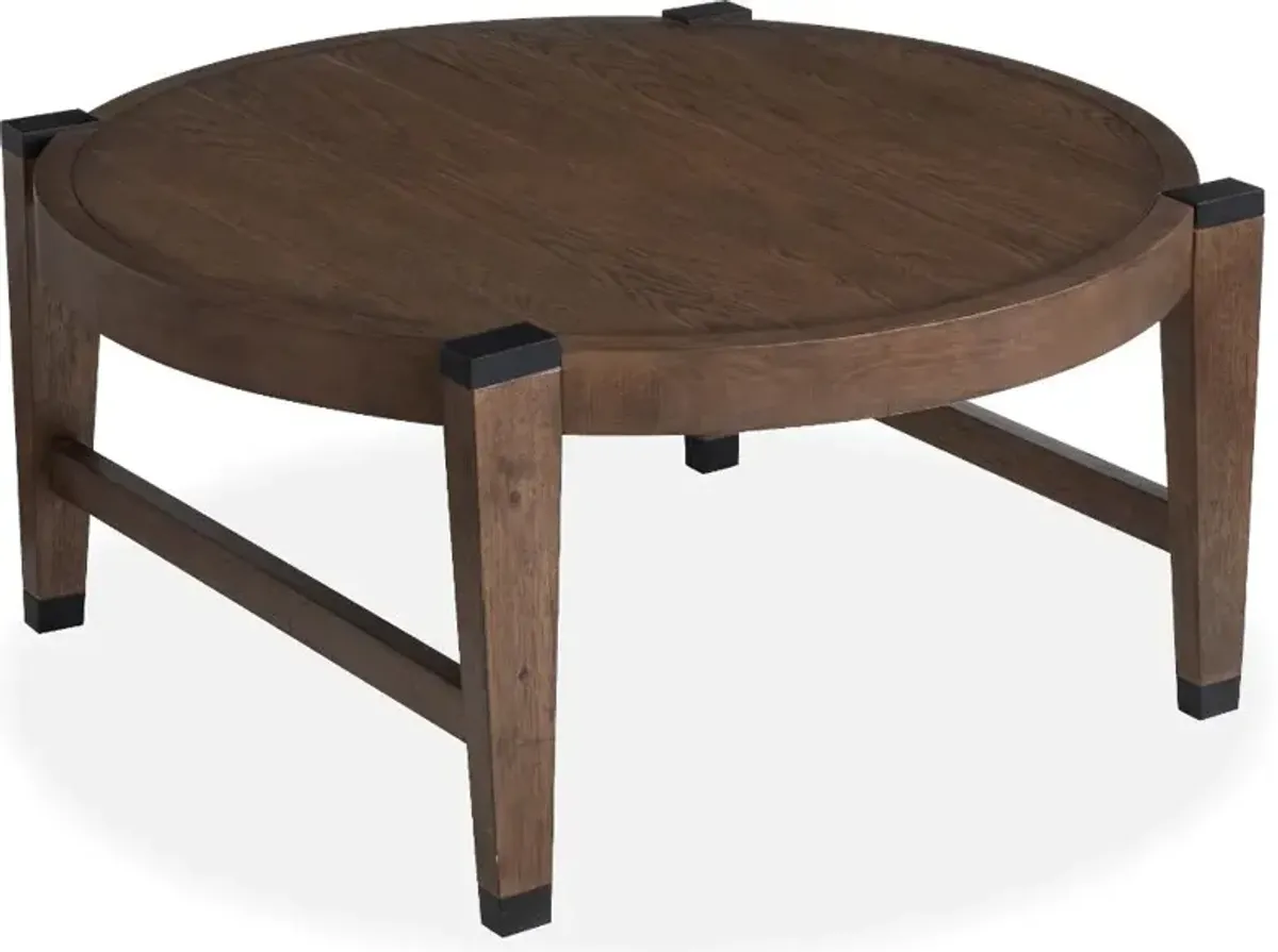 Kaysen Brown and Black Coffee Table