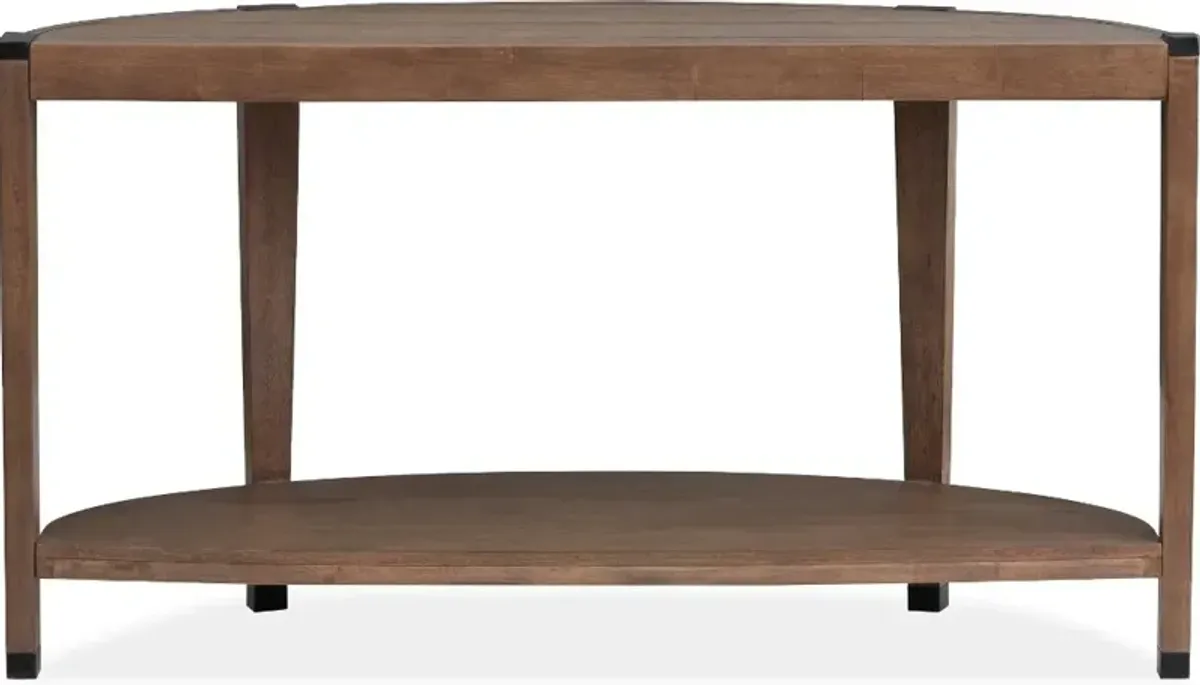 Kaysen Brown and Black Sofa Table