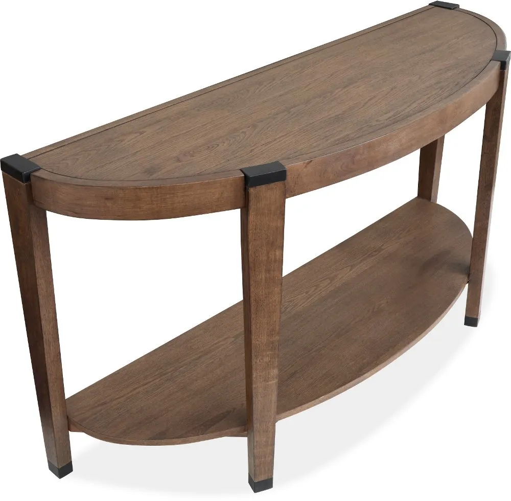 Kaysen Brown and Black Sofa Table