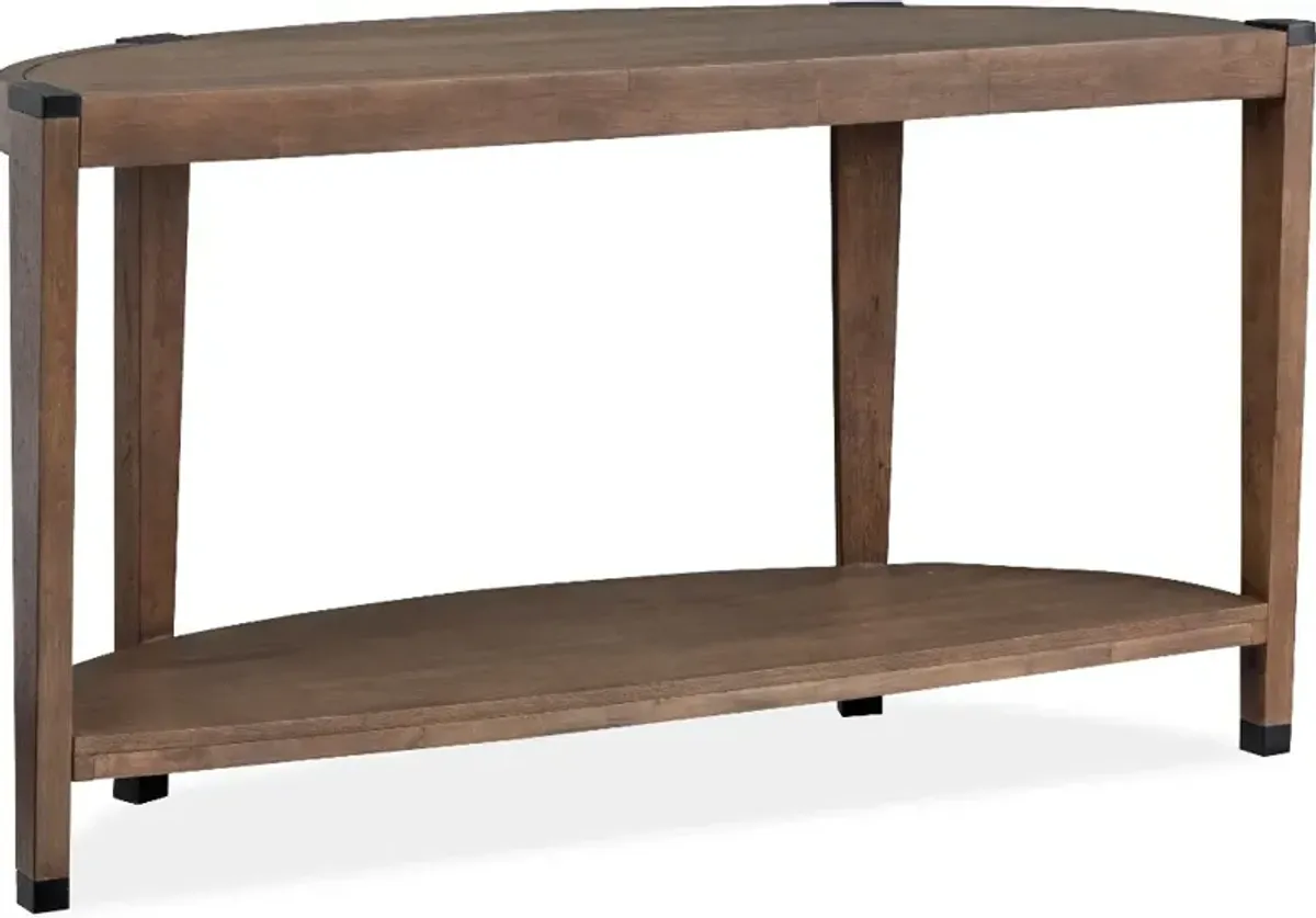 Kaysen Brown and Black Sofa Table