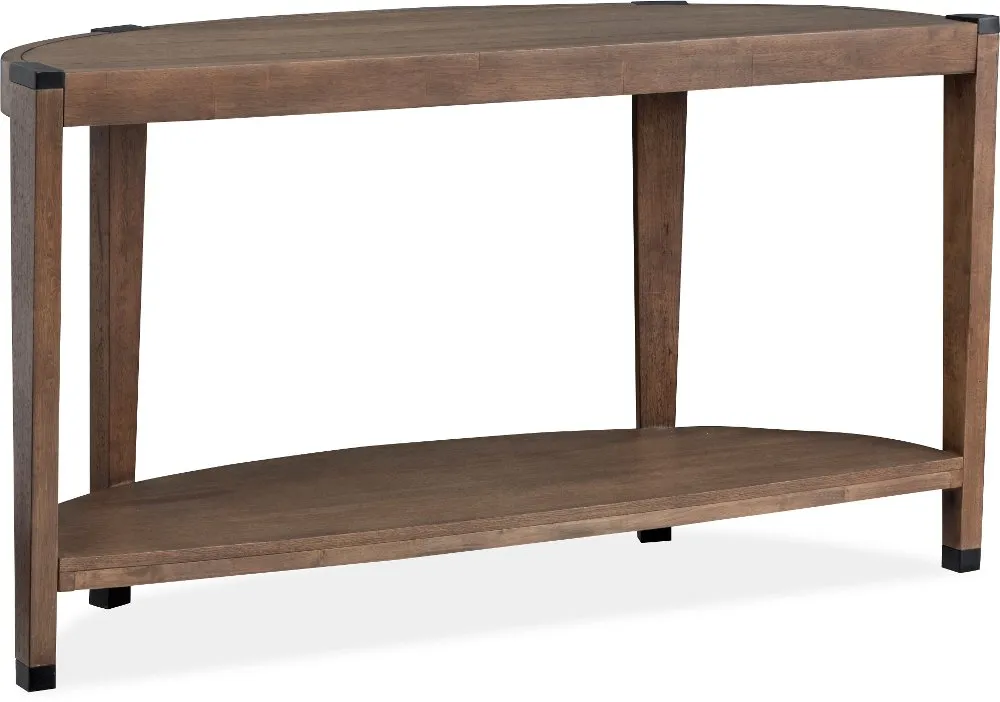 Kaysen Brown and Black Sofa Table