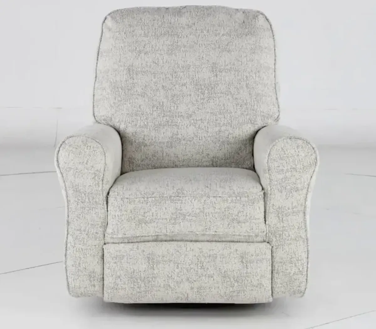 Josey White Pepper Swivel Glider Power Recliner