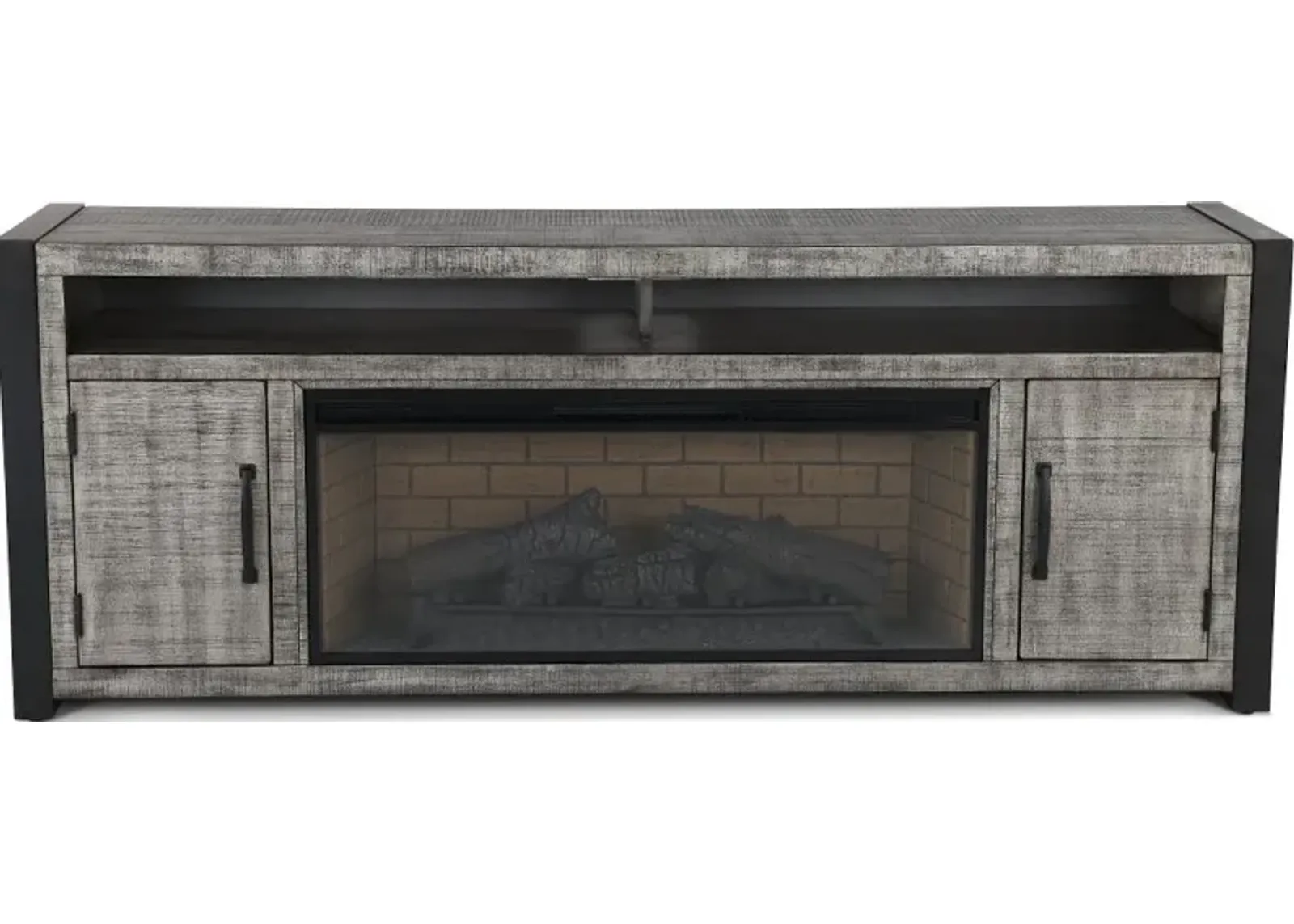 Ferrand Gray 78" Fireplace TV Stand