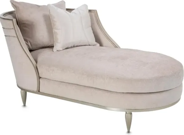 London Place Light Champagne Chaise