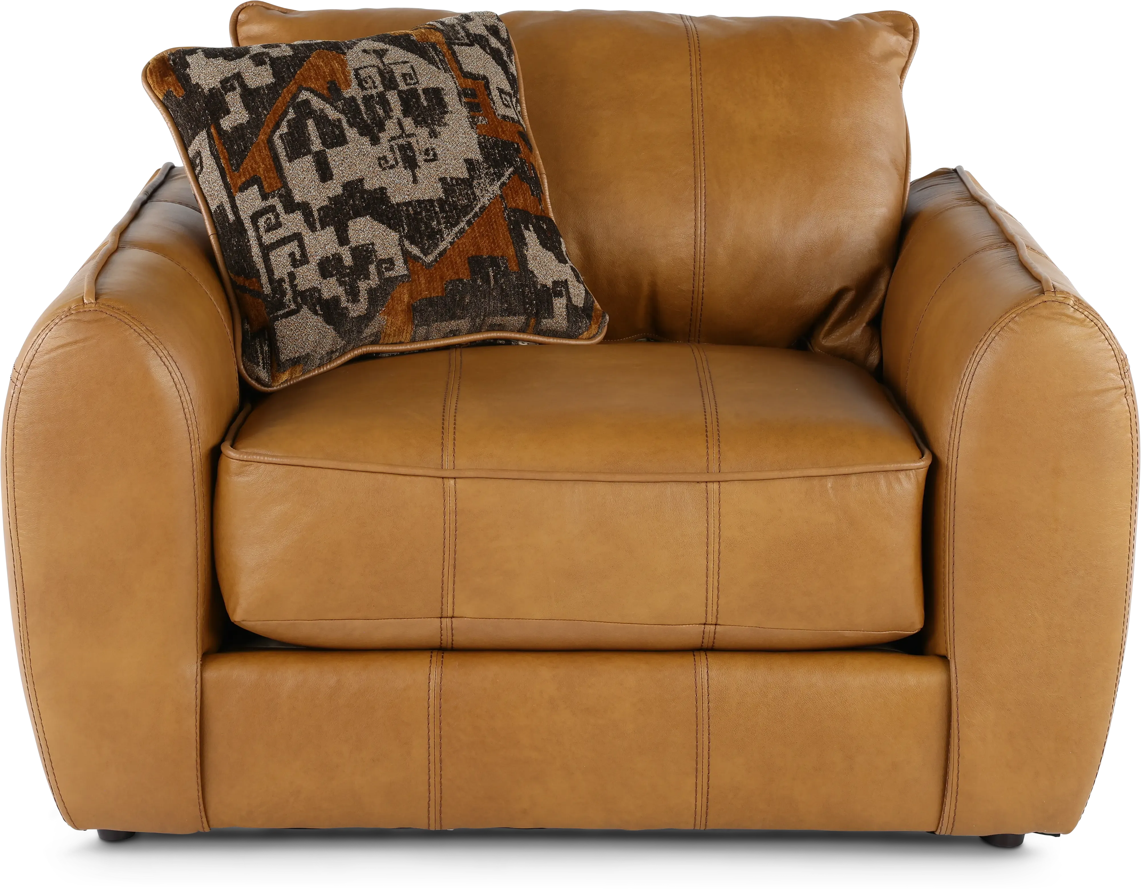 Corvara Tan Leather Chair