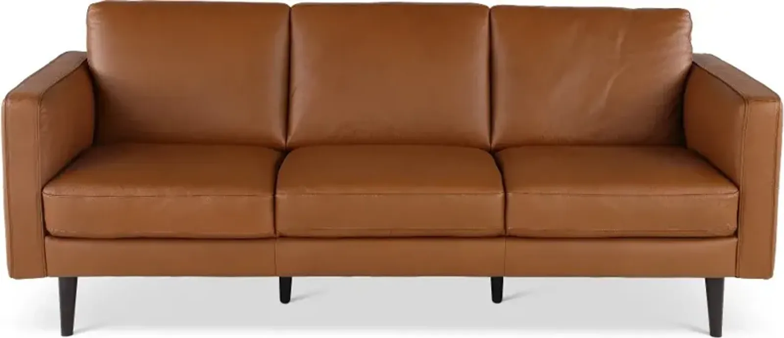 Destrezza Brown Leather Sofa