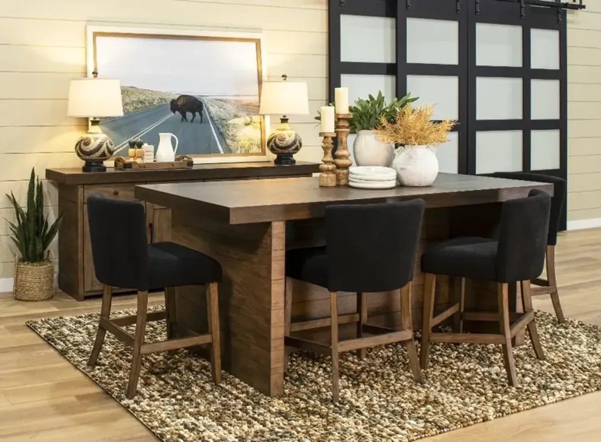 Boise Two-Tone Brown Counter Height Dining Table