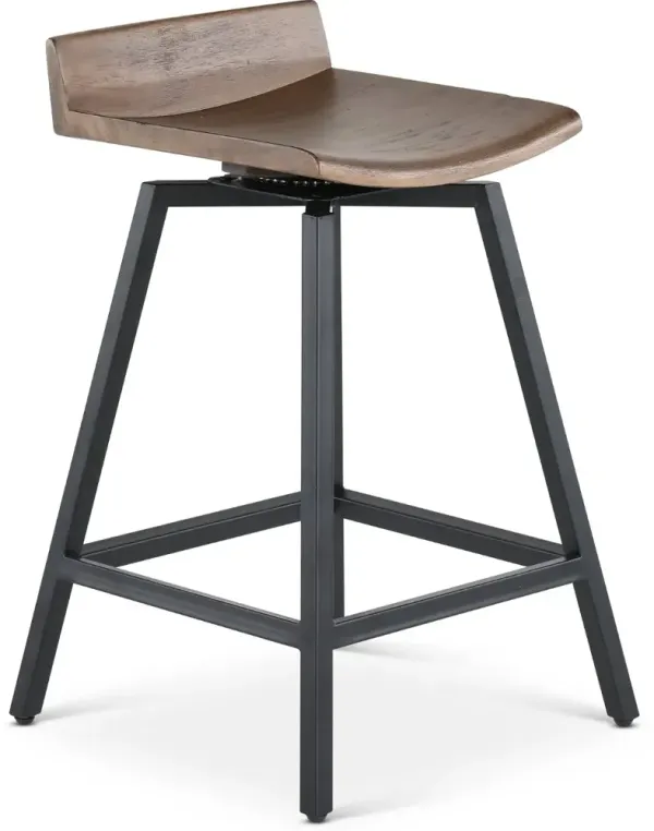 Nest Brown Swivel Counter Height Stool