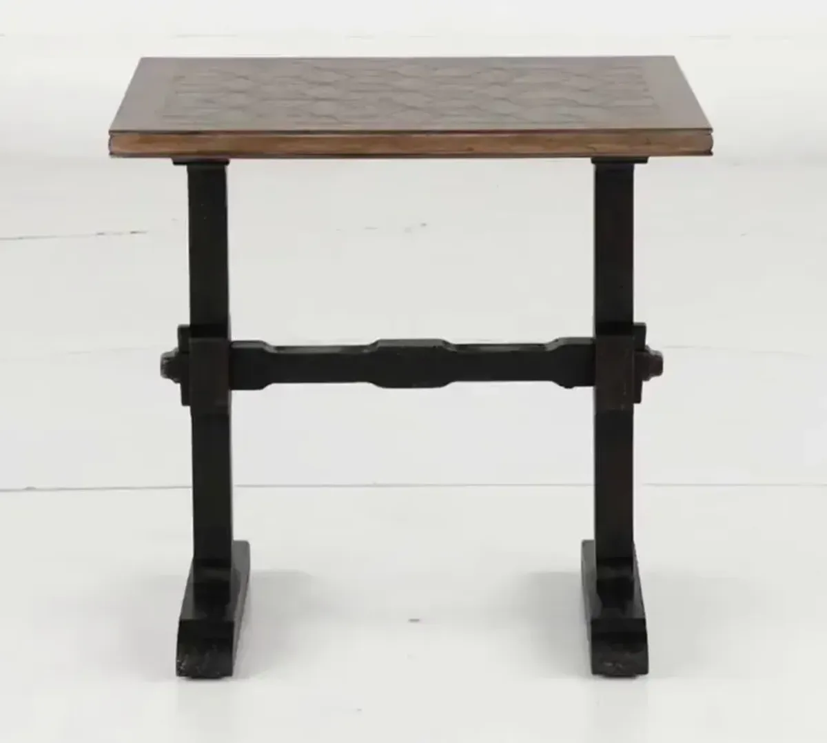 Americana Trestle Two-Tone End Table