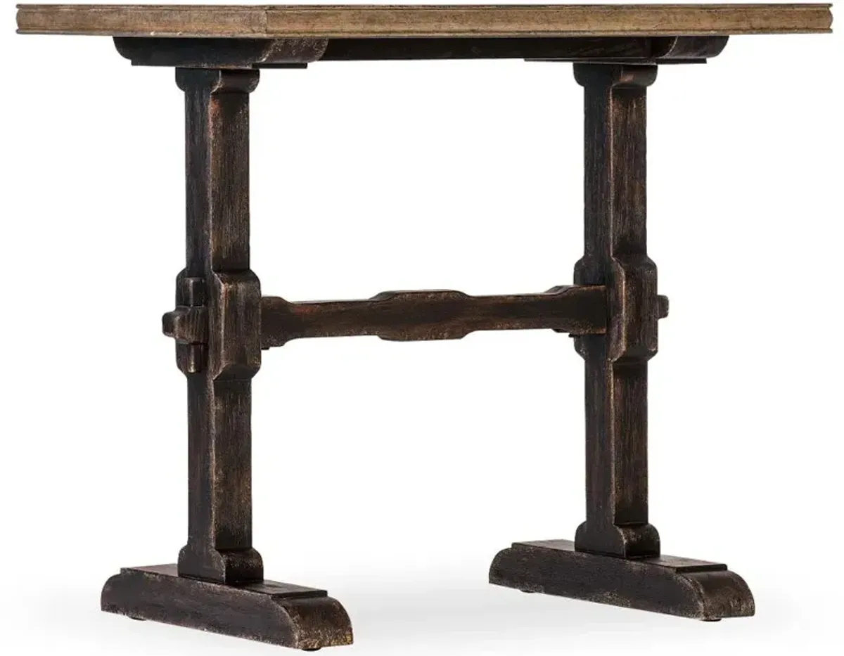 Americana Trestle Two-Tone End Table