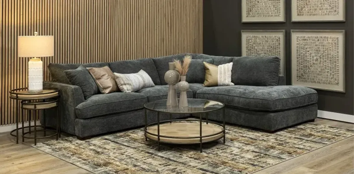 Creed Gray 2 Piece Sectional