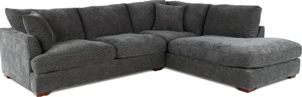 Creed Gray 2 Piece Sectional