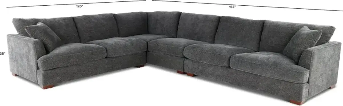 Creed Gray 3 Piece Sectional