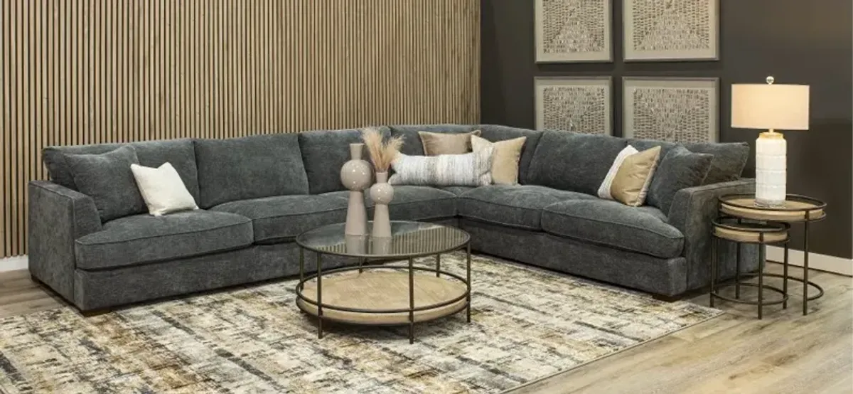 Creed Gray 3 Piece Sectional