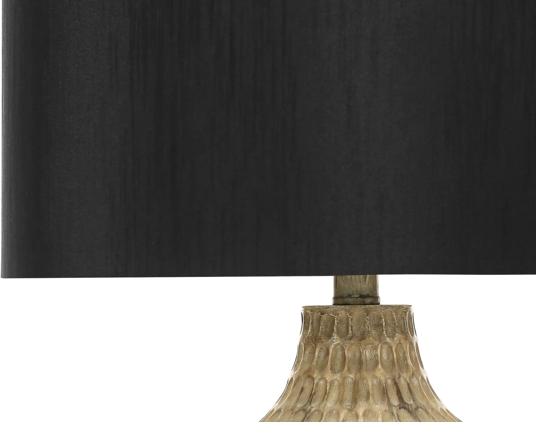 25 Inch Brown and Black Table Lamp