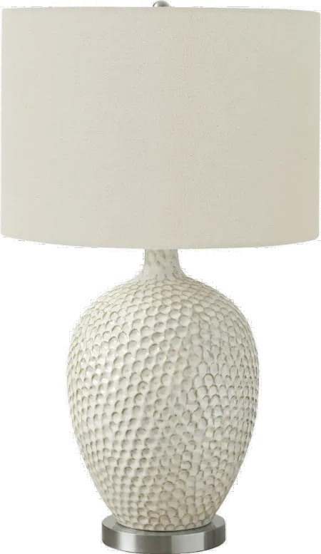 28 Inch Cream Ceramic Table Lamp