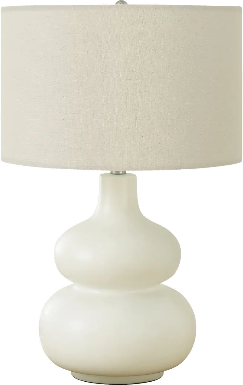 25 Inch Ivory Table Lamp