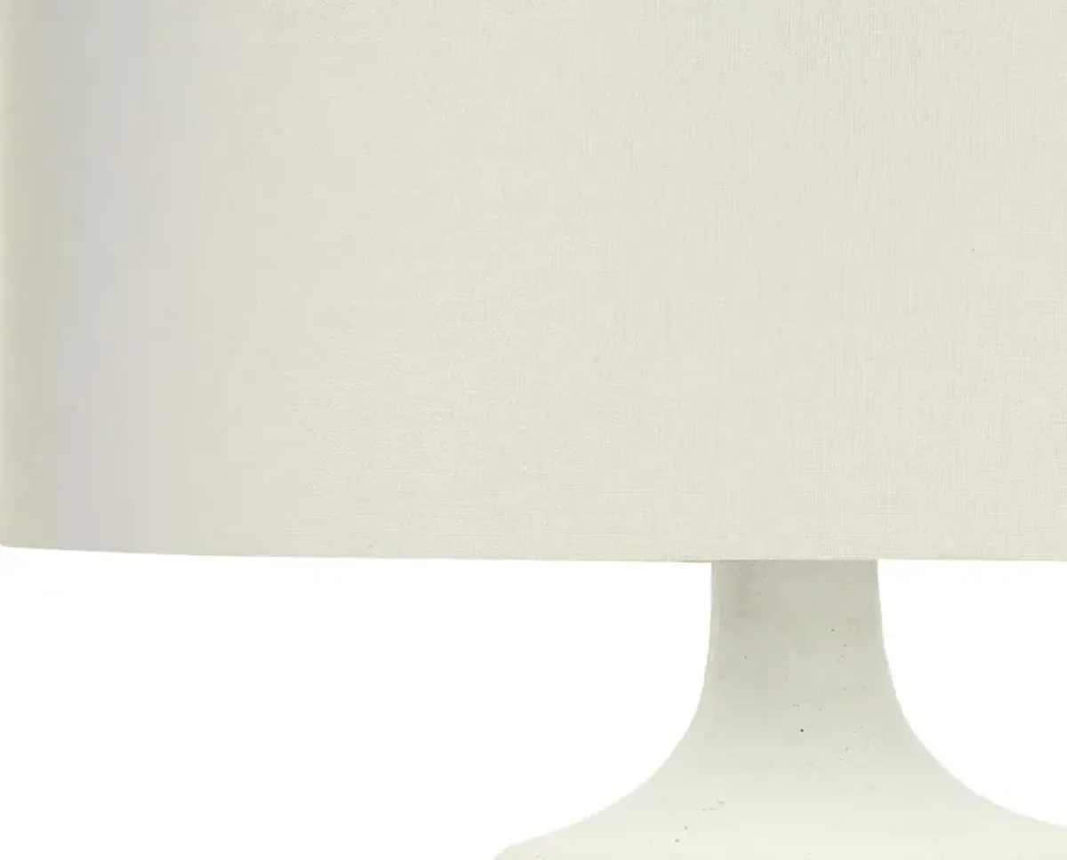 26 Inch Contemporary Ivory Table Lamp