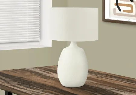26 Inch Contemporary Ivory Table Lamp