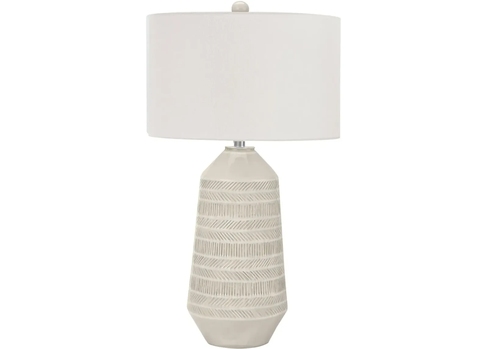 33 Inch Ivory and Cream Table Lamp