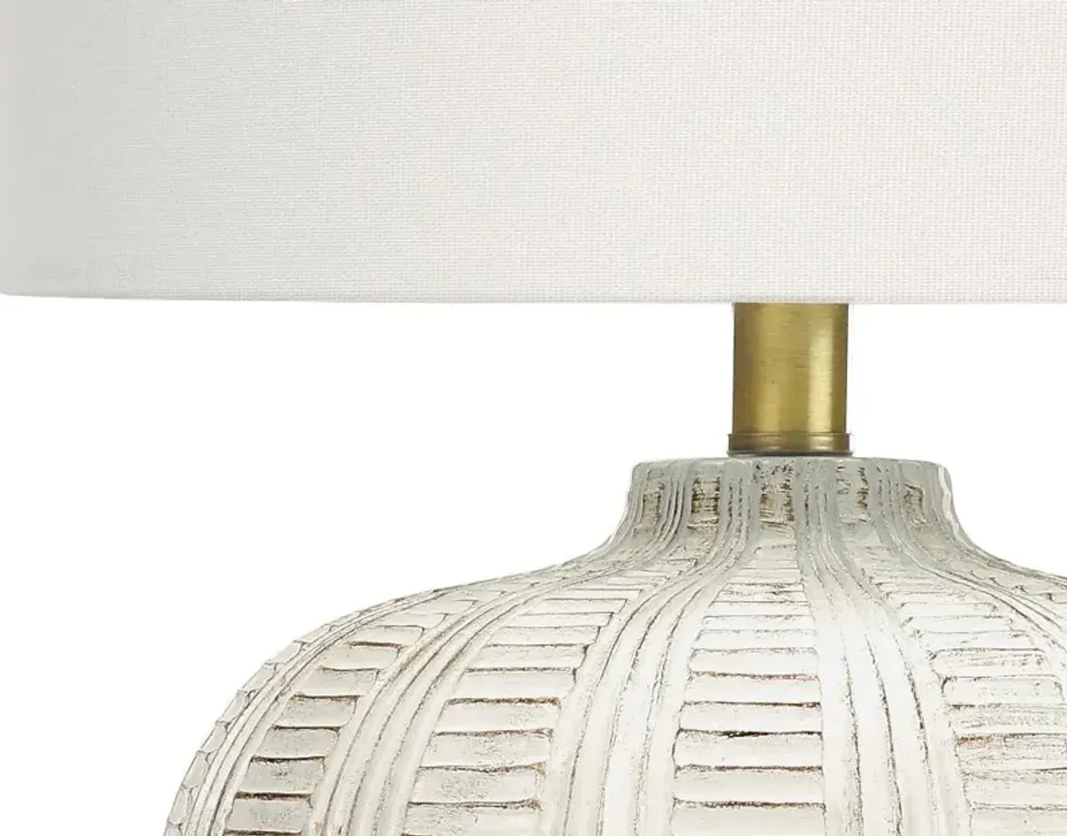 21 Inch Cream Transitional Table Lamp