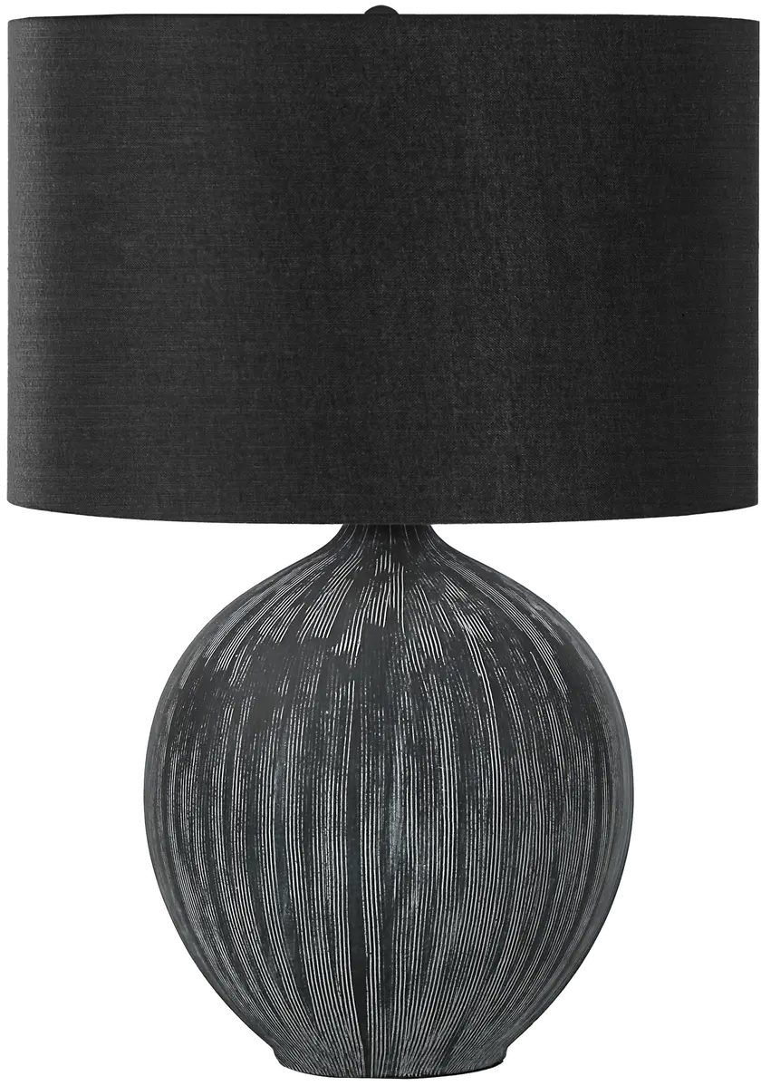 23 Inch Black Ceramic Contemporary Table Lamp