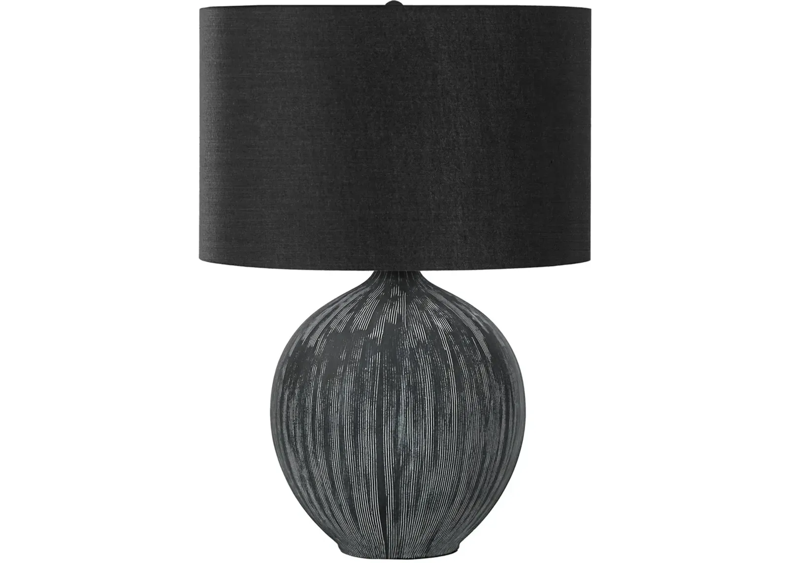 23 Inch Black Ceramic Contemporary Table Lamp