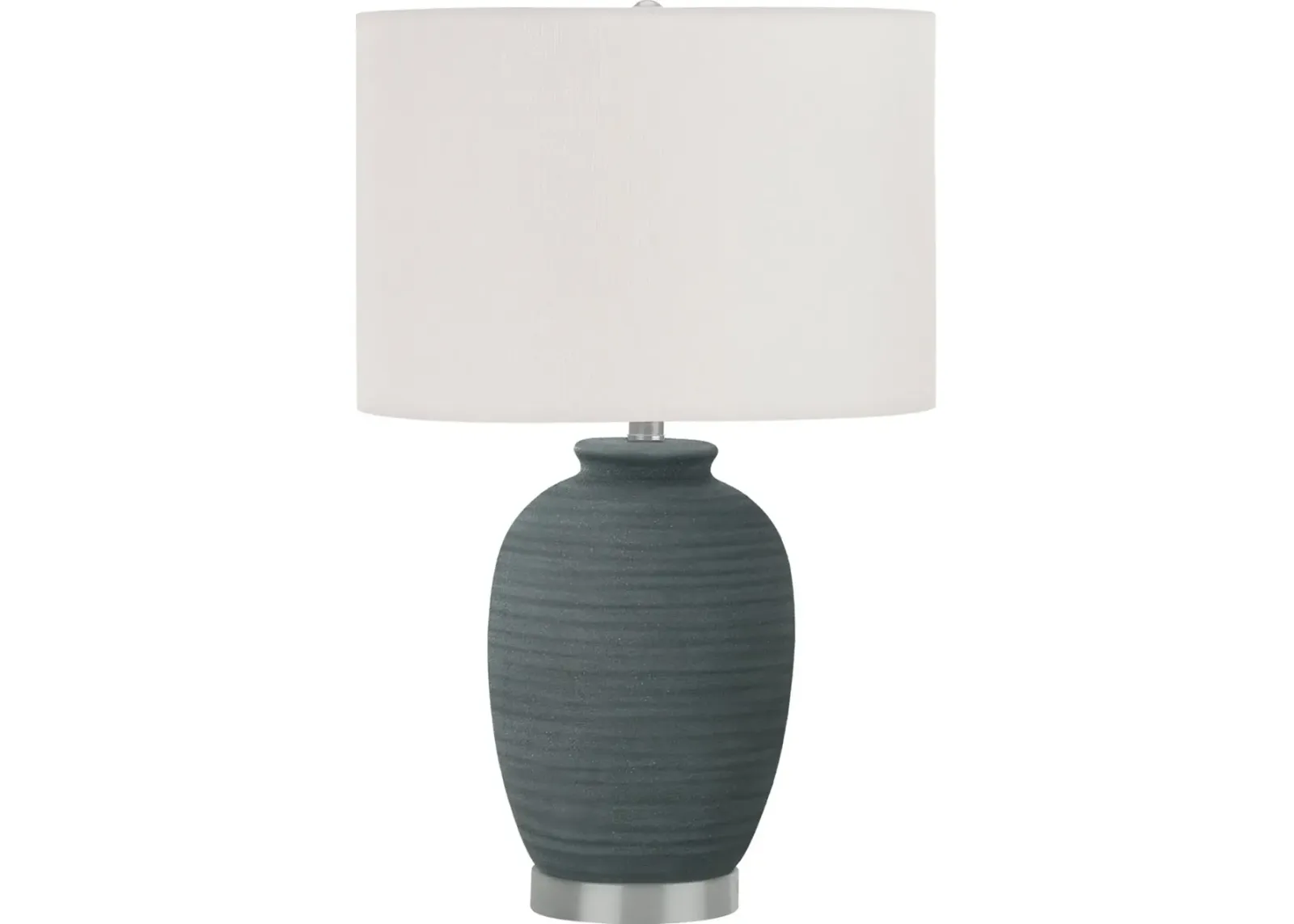 24 Inch Blue Ceramic Table Lamp