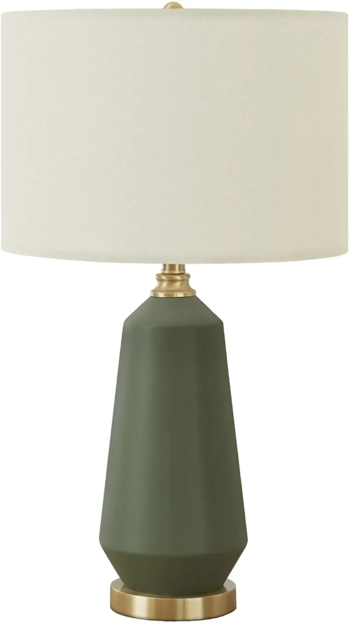 26 Inch Green Ceramic Table Lamp