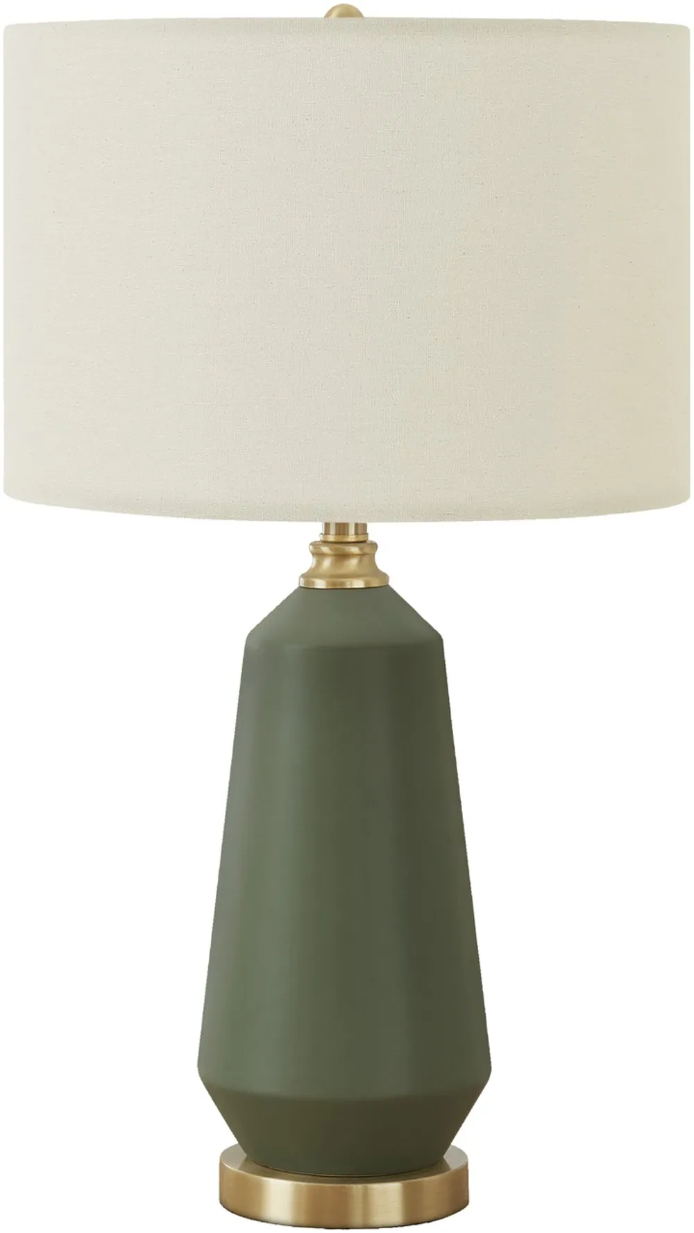 26 Inch Green Ceramic Table Lamp