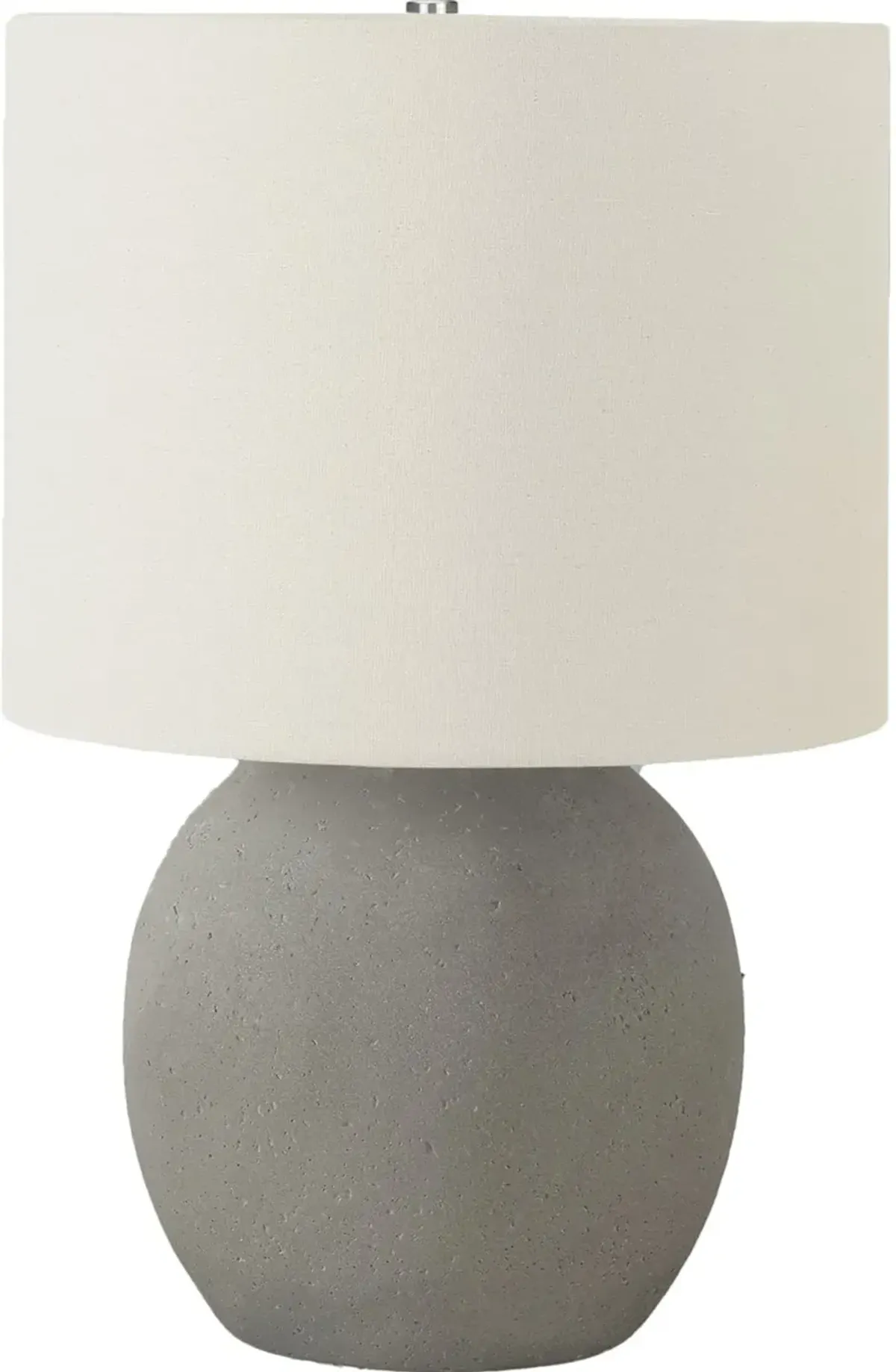 20 Inch Gray Concrete Table Lamp