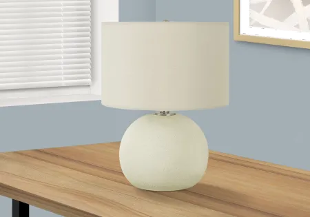 18 Inch Cream Ceramic Table Lamp