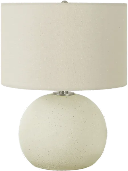 18 Inch Cream Ceramic Table Lamp