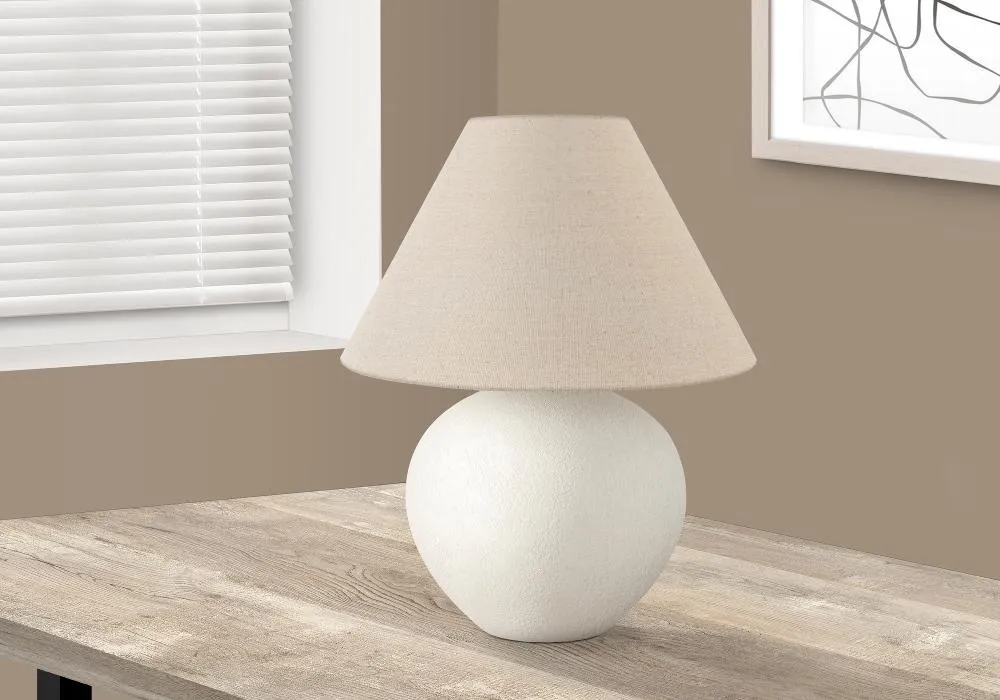 16 Inch Cream Table Lamp