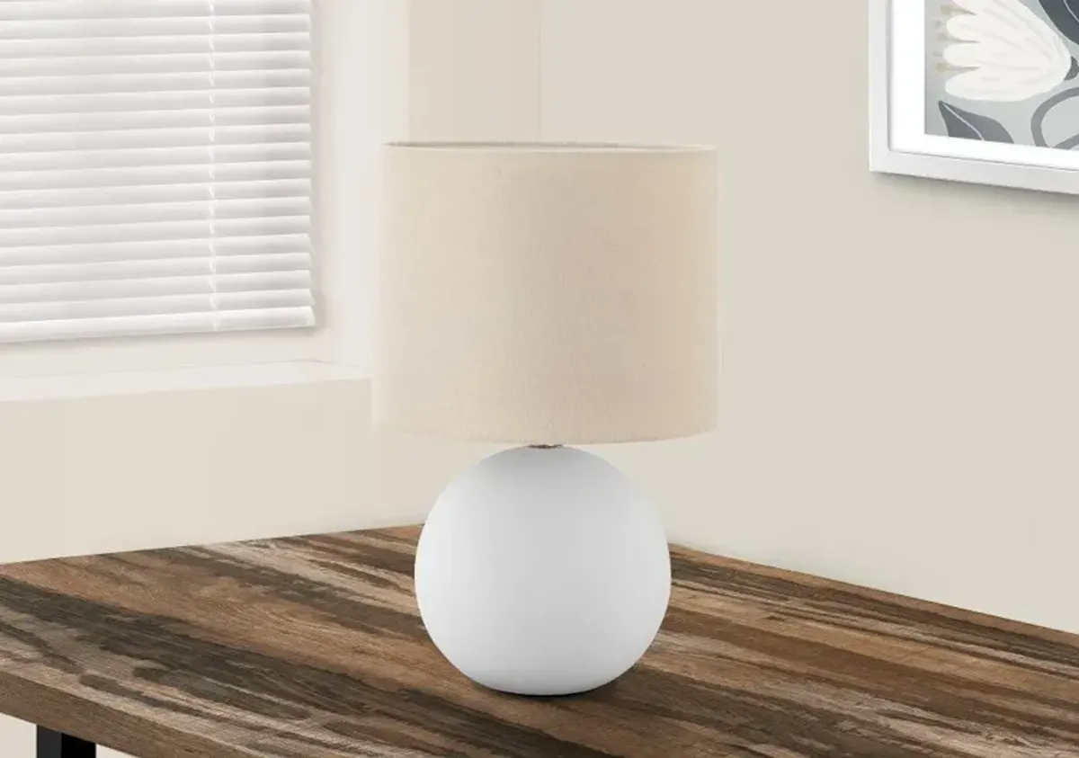 16 Inch Cream Contemporary Table Lamp